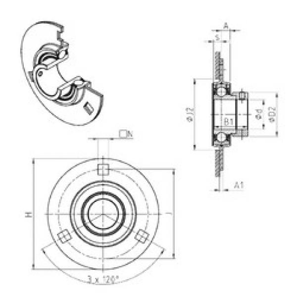 المحامل ESPF206 SNR #1 image