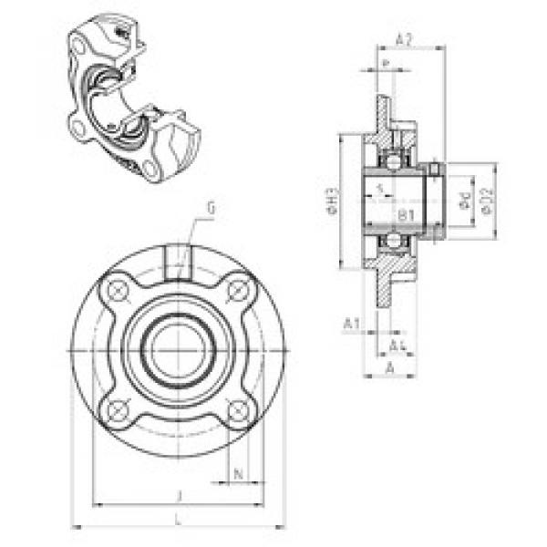 المحامل EXFC214 SNR #1 image