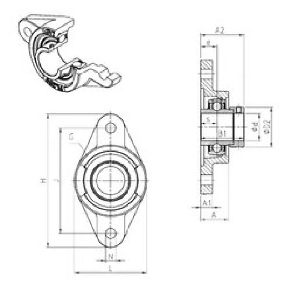 المحامل EXFL204 SNR #1 image