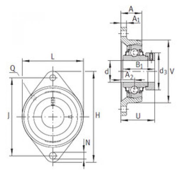 المحامل RCJT50-N-FA125 INA #1 image