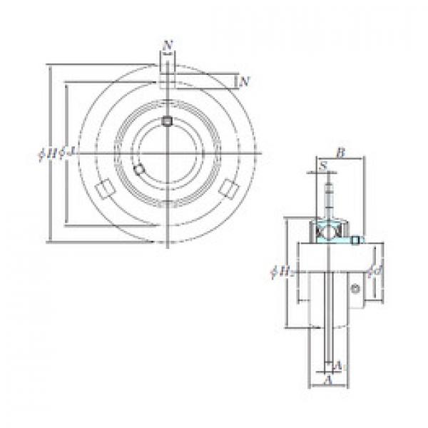 المحامل SBPF207-22 KOYO #1 image