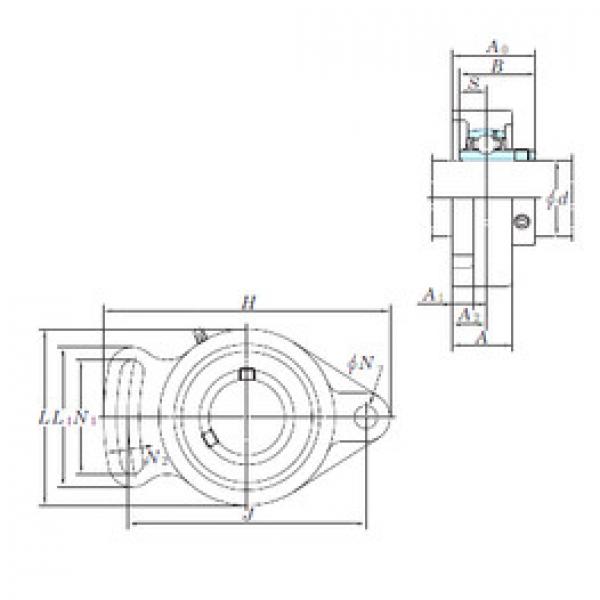 المحامل UCFA208 KOYO #1 image