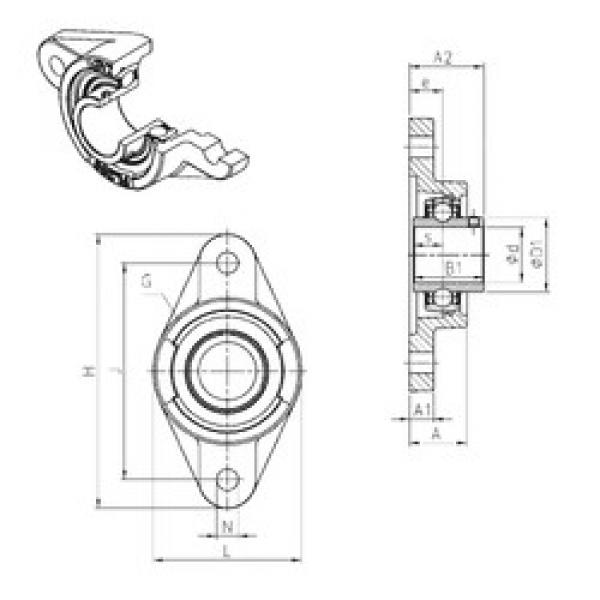 المحامل UCFL211 SNR #1 image