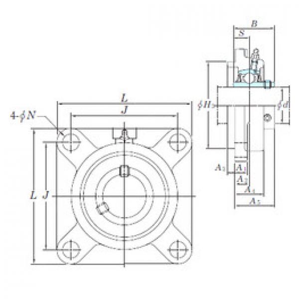 المحامل UCFS322 KOYO #1 image