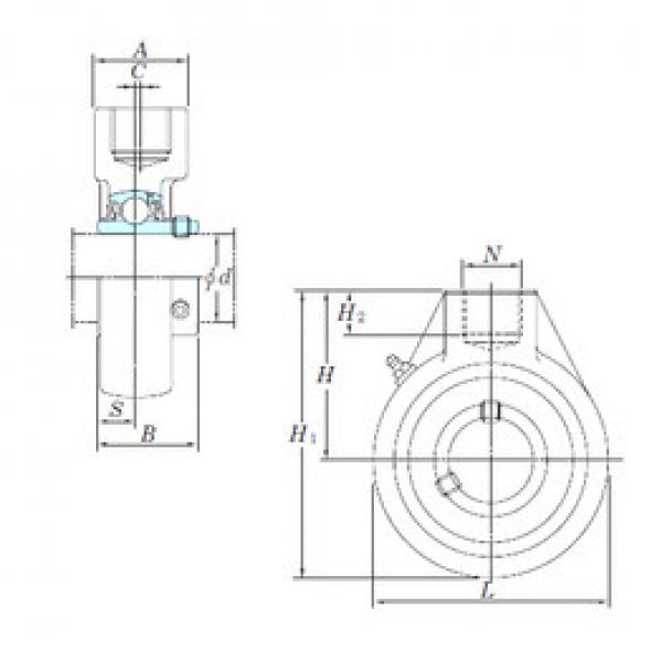 المحامل UCHA205-14 KOYO #1 image