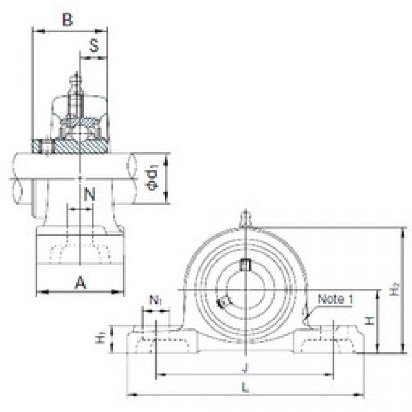 المحامل UCP213 NACHI #1 image