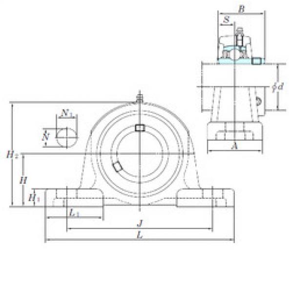 المحامل UCP211-35 KOYO #1 image