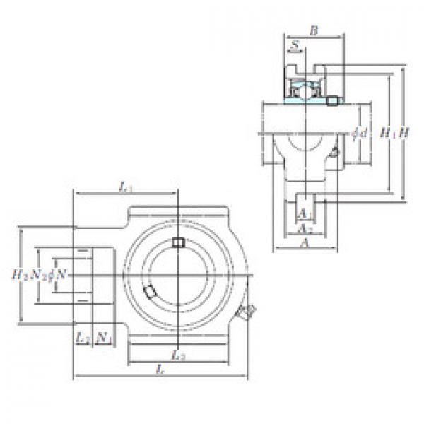 المحامل UCT208-25 KOYO #1 image