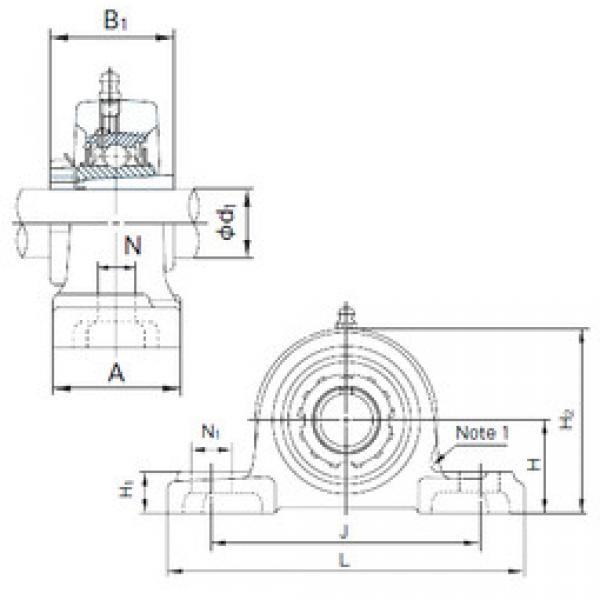 المحامل UKP208+H2308 NACHI #1 image