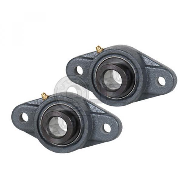 2x 2 in 2-Bolts Flange Units Cast Iron HCFL211-32 Mounted Bearing HC211-32+FL211 #2 image