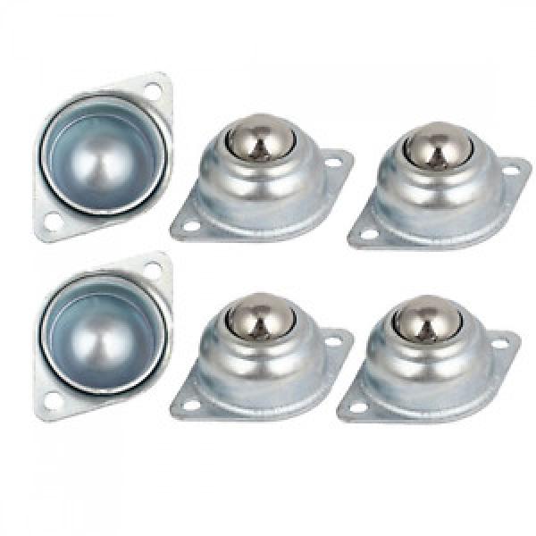 6pcs 48x32mm Flange Mount Conveyor Roller Ball Bearings Transfer Units #1 image